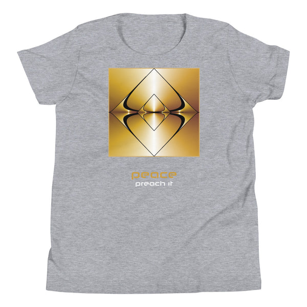 Youth Peace Short Sleeve T-Shirt - Gold