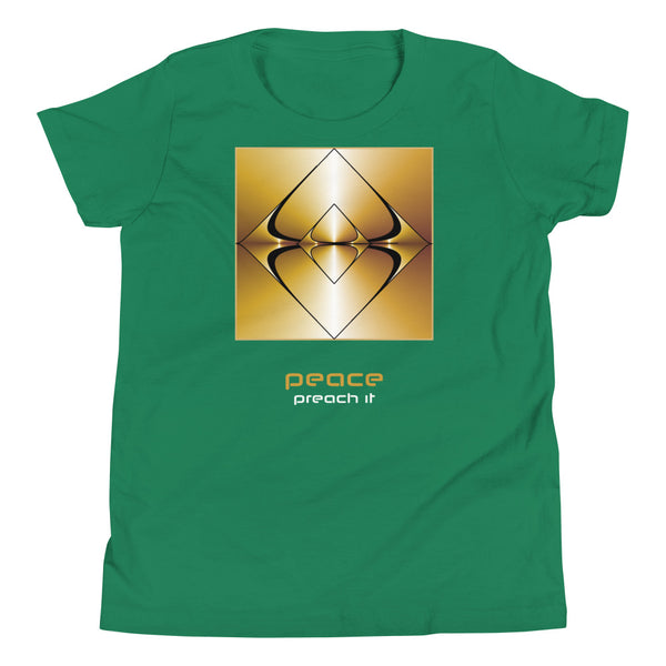 Youth Peace Short Sleeve T-Shirt - Gold